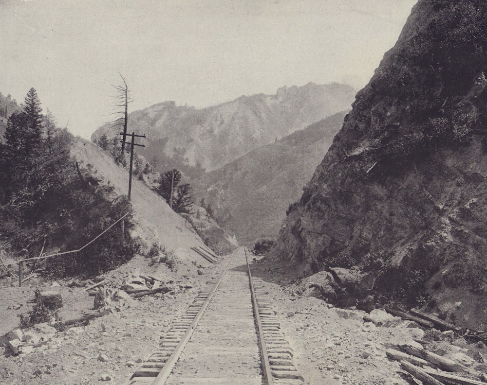 Northern Pacific Railroad, Montana. STODDARD 1895 old antique print picture